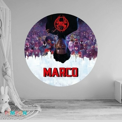 Banner imprimible digital 1.20 mts - spiderman - spiderverse - miles morales mod. 04