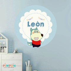 Banner imprimible digital 1.20 mts - wolfoo