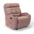 Poltrona Reclinável Damie Manual - Suede Rosa Nude - Damie