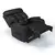 Poltrona Reclinável Damie Elétrica - Corino Preto - Com Massagem - LP