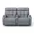 Sofá Linha Cinema 2 lugares Com Abertura MANUAL - Damie - Suede Cinza na internet
