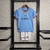 Kit Infantil Manchester City I Home 22/23 - Camisa oficial do Manchester City para crianças - Uniforme de futebol do Manchester City para meninos - Roupa de jogo do Manchester City para pequenos torcedores - Kit completo para fãs do Manchester City - Idea