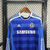 Camisa Chelsea Retrô I Home Manga Longa Masculino 11/12 - Camisa de futebol Chelsea retrô para torcedores - Camisa masculina manga longa do Chelsea - Camisa retrô do Chelsea para colecionadores - Camisa Chelsea 11/12 para homens apaixonados por futebol - 
