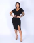 Vestido Modelador Preto com Fenda - Morena Brazil