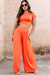 Calça Pantalona Elegance Laranja - comprar online