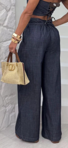 Calça jeans Wide na internet