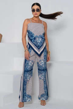 Conjunto Fendi – Elegância Estampada com Sofisticação Mediterrânea