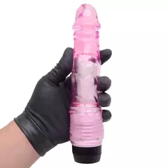 PÊNIS REALISTA COM VIBRADOR 20X4CM JELLY - comprar online