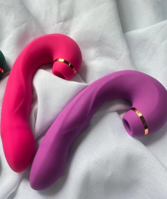 VIBRADOR PINK - SUGADOR COM LINGUINHA E PULSADOR PONTO G - RECARREGÁVEL USB - comprar online
