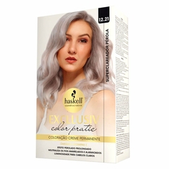 KIT COLORAÇÃO HASKELL PRATIC 12.21 SUPER CLAREADOR PEROLA