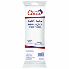 PAPEL PARA DEPILAÇÃO SANTA CLARA COM 100 UNIDADES