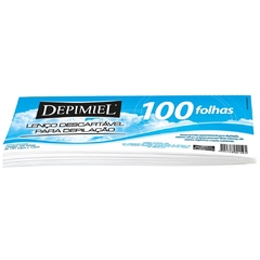 LENÇO DESCARTÁVEL PARA DEPILAÇÃO DEPIMIEL100 FOLHAS