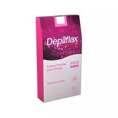 FOLHAS PRONTAS DESAINE DE SOBRANCELHAS DEPILFLAX ROSA MOSQUETA