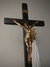 CRUCIFIXO DOURADO MADEIRA - 30CM PAREDE na internet