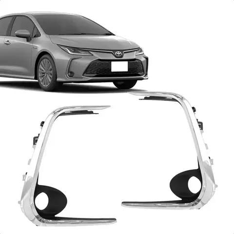 Moldura Milha Corolla 2020 2021 2022 C/ Friso Cromada