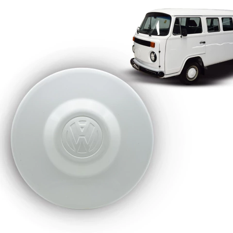 Calota Central De Roda Kombi 1980 A 2018 Branca