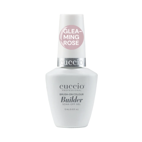 Gel Base Builder Colour Cuccio Pincel 13ml - Gleaming Rose