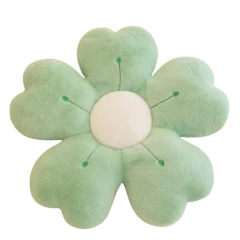Almofada de Flor de Pelúcia - Margarida Verde - comprar online
