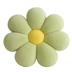 Almofada Flor de Pelúcia - Verde e Amarelo - comprar online