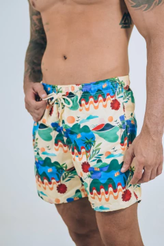 SHORT TACTEL ESTAMPADO - Patacho Brasil