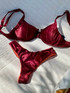 BIQUÍNI MEIA TAÇA SEMI FIO DIVINO C/ LARANJA - comprar online