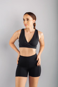 SHORT POWER PRETO C/BOLSO