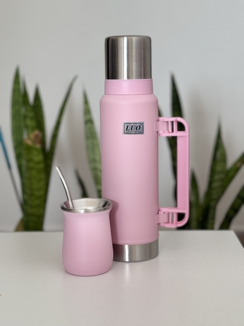 OFERTA: COMBO ACERO INOX 1.2LT PREMIUM - ROSA