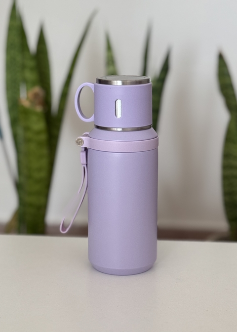 TERMO TAPA TAZA PREMIUM 700ml - LILA