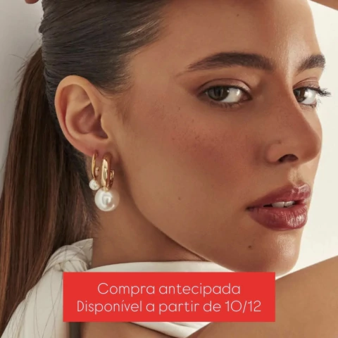 Meia Argola com Pérola