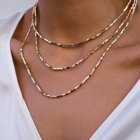 Colar Canutilho Liso 90CM