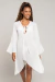 Tunica chic roupas lisas branco - comprar online