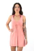 Vestido colisse roupas lisas rosa
