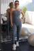 Top fit long lisos cinza na internet