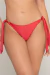 Calcinha ana argola liso vermelho