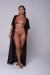 Vestido anita longo roupas lisas preto - comprar online