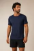Camisa renan roupas lisas marinho