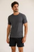 Camisa renan roupas lisas cinza