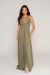 Vestido milao roupas lisas vd.musgo - comprar online