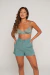 Short sevilha roupas lisas verde