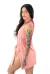 Vestido colisse roupas lisas rosa - comprar online