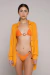 Camisa cindy roupas lisas cam0221 laranja