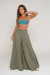 Calca moscou roupas lisas vd.musgo
