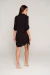 Vestido barcelona roupas lisas vet0525 preto on internet