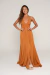 Vestido milao roupas lisas caqui