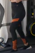 Top fit alto urban e Legging fit cicle urban preto/ferr - Rygy