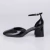 Adri - Scarpin Feminino Verniz Bico Redondo Salto Grosso Preto na internet