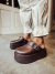 Imagem do Agnes - Clog Feminino Plataforma Fivela Marrom