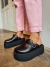 Imagem do Agnes - Clog Feminino Plataforma Fivela Preto