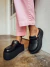 Agnes - Clog Feminino Plataforma Fivela Preto - loja online