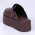 Agnes - Clog Feminino Plataforma Fivela Marrom na internet